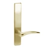 D810-606-RHR Corbin ED4000 Series Exit Device Trim with Passage Dirke Lever in Satin Brass Finish