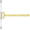 2801LBR-605-36 PHI 2800 Series Non Fire Rated Concealed Vertical Rod Exit Device Prepped for Cover Plate in Bright Brass Finish