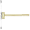 FL2808-606-48 PHI 2800 Series Fire Rated Concealed Vertical Rod Exit Device Prepped for Key Controls Lever-Knob in Satin Brass Finish