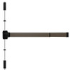 5203-695-36 PHI 5000 Series Non Fire Rated Reliant Surface Vertical Rod Device Prepped for Key Retracts Latchbolt in Dark Bronze Powder Coat Finish