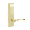D959-605-LHR Corbin ED5000 Series Exit Device Trim with Storeroom Dirke Lever in Bright Brass Finish