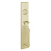 1705C-606 PHI Key Controls Thumb Piece Trim with C Design Pull for Apex and Olympian Series Exit Device in Satin Brass Finish