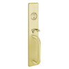 C1715C-605 PHI Thumb Piece Always Active with C Design Pull for Concealed Vertical Rod Device in Bright Brass Finish