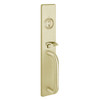 RM1705C-606 PHI Key Controls Thumb Piece Retrofit Trim with C Design Pull for Apex and Olympian Series Exit Device in Satin Brass Finish