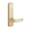 2902D-605-LHR PHI Dummy Trim with D Lever Design for Apex Series Narrow Stile Door Exit Device in Bright Brass Finish