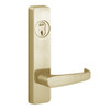 2908A-606-RHR PHI Key Controls Lever Trim with A Lever Design for Apex Series Narrow Stile Door Exit Device in Satin Brass Finish