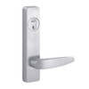 2914B-625-LHR PHI Lever Always Active with B Lever Design for Apex Series Narrow Stile Door Exit Device in Bright Chrome Finish