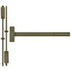 DE2214LBR-613-36 PHI 2200 Series Non Fire Rated Apex Surface Vertical Rod Device with Delayed Egress Prepped for Lever-Knob Always Active in Oil Rubbed Bronze Finish