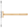 TS2602LBR-612-36 PHI 2600 Series Concealed Vertical Rod Exit Device with Touchbar Monitoring Switch Prepped for Dummy Trim in Satin Bronze Finish