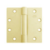 3PB1-3-5x3-5-606 IVES 3 Knuckle Plain Bearing Full Mortise Hinge in Satin Brass