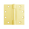 3CB1HW-4-5x4-605 IVES 3 Knuckle Concealed Bearing Full Mortise Hinge in Bright Brass