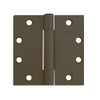 3CB1WT-4-5x5-641 IVES 3 Knuckle Concealed Bearing Full Mortise Wide Throw Butt Hinge in Oxidized Satin Bronze