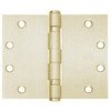 5BB1WT-5x6-633 IVES 5 Knuckle Ball Bearing Full Mortise Wide Throw Hinge in Satin Brass Plated