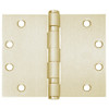 5BB1WT-5x8-633 IVES 5 Knuckle Ball Bearing Full Mortise Wide Throw Hinge in Satin Brass Plated