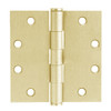 5PB1-3-5x3-5-633-NRP IVES 5 Knuckle Plain Bearing Full Mortise Hinge in Satin Brass Plated