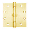 5BB1-5x4-5-632-TW4 IVES 5 Knuckle Ball Bearing Full Mortise Hinge with Electric Thru-Wire in Bright Brass Plated