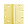 3CB1-4-5x4-5-632-TW8 IVES 3 Knuckle Concealed Bearing Full Mortise Hinge with Electric Thru-Wire in Bright Brass Plated