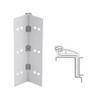 041XY-US28-95 IVES Full Mortise Continuous Geared Hinges in Satin Aluminum