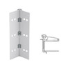 045XY-US28-120 IVES Adjustable Half Surface Continuous Geared Hinges in Satin Aluminum