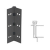 026XY-315AN-95-HT IVES Full Mortise Continuous Geared Hinges with Hospital Tip in Anodized Black