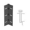 114XY-315AN-95-HT IVES Full Mortise Continuous Geared Hinges with Hospital Tip in Anodized Black