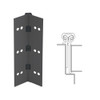 114XY-315AN-120-HT IVES Full Mortise Continuous Geared Hinges with Hospital Tip in Anodized Black
