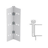 026XY-US28-85-EPT IVES Full Mortise Continuous Geared Hinges with Electrical Power Transfer Prep in Satin Aluminum