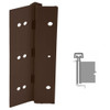 224HD-313AN-85-EPT IVES Full Mortise Continuous Geared Hinges with Electrical Power Transfer Prep in Dark Bronze Anodized