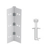 040XY-US28-95-SECHM IVES Full Mortise Continuous Geared Hinges with Security Screws - Hex Pin Drive in Satin Aluminum