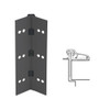 053XY-315AN-85-SECHM IVES Adjustable Half Surface Continuous Geared Hinges with Security Screws - Hex Pin Drive in Anodized Black