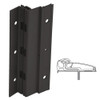 210XY-315AN-95-SECHM IVES Adjustable Full Surface Continuous Geared Hinges with Security Screws - Hex Pin Drive in Anodized Black