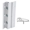 210XY-US28-85-SECWDHM IVES Adjustable Full Surface Continuous Geared Hinges with Security Screws - Hex Pin Drive in Satin Aluminum
