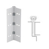 114XY-US28-83-WD IVES Full Mortise Continuous Geared Hinges with Wood Screws in Satin Aluminum