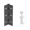 040XY-315AN-85-WD IVES Full Mortise Continuous Geared Hinges with Wood Screws in Anodized Black