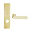 L9040-01L-605 Schlage L Series Privacy Commercial Mortise Lock with 01 Cast Lever Design in Bright Brass