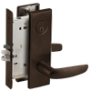 L9080P-07N-613, Schlage Storeroom, Mortise Lock, 07 Lever, N Escutcheon, Oil Rubbed Bronze Finish