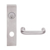 L9456P-03L-630 Schlage L Series Corridor with Deadbolt Commercial Mortise Lock with 03 Cast Lever Design in Satin Stainless Steel