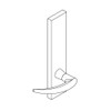 L9456P-OME-L-629, Schlage Corridor with Deadbolt, Mortise Lock, Omega Lever, L Escutcheon, Bright Stainless Steel Finish