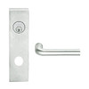 L9050L-02N-619 Schlage L Series Less Cylinder Entrance Commercial Mortise Lock with 02 Cast Lever Design in Satin Nickel