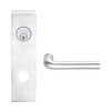 L9050L-02N-625 Schlage L Series Less Cylinder Entrance Commercial Mortise Lock with 02 Cast Lever Design in Bright Chrome