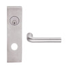 L9050L-02N-630 Schlage L Series Less Cylinder Entrance Commercial Mortise Lock with 02 Cast Lever Design in Satin Stainless Steel