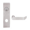 L9050L-06N-630 Schlage L Series Less Cylinder Entrance Commercial Mortise Lock with 06 Cast Lever Design in Satin Stainless Steel