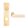 L9050L-01L-612 Schlage L Series Less Cylinder Entrance Commercial Mortise Lock with 01 Cast Lever Design in Satin Bronze