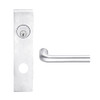 L9050L-02L-625 Schlage L Series Less Cylinder Entrance Commercial Mortise Lock with 02 Cast Lever Design in Bright Chrome