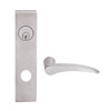 L9050L-12L-630-LH Schlage L Series Less Cylinder Entrance Commercial Mortise Lock with 12 Cast Lever Design in Satin Stainless Steel