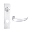 L9050L-17L-625 Schlage L Series Less Cylinder Entrance Commercial Mortise Lock with 17 Cast Lever Design in Bright Chrome
