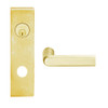 L9070L-01N-605 Schlage L Series Less Cylinder Classroom Commercial Mortise Lock with 01 Cast Lever Design in Bright Brass