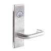 L9070L-03N-629 Schlage L Series Less Cylinder Classroom Commercial Mortise Lock with 03 Cast Lever Design in Bright Stainless Steel