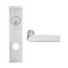L9080L-01L-629 Schlage L Series Less Cylinder Storeroom Commercial Mortise Lock with 01 Cast Lever Design in Bright Stainless Steel