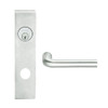 L9080L-02L-619 Schlage L Series Less Cylinder Storeroom Commercial Mortise Lock with 02 Cast Lever Design in Satin Nickel